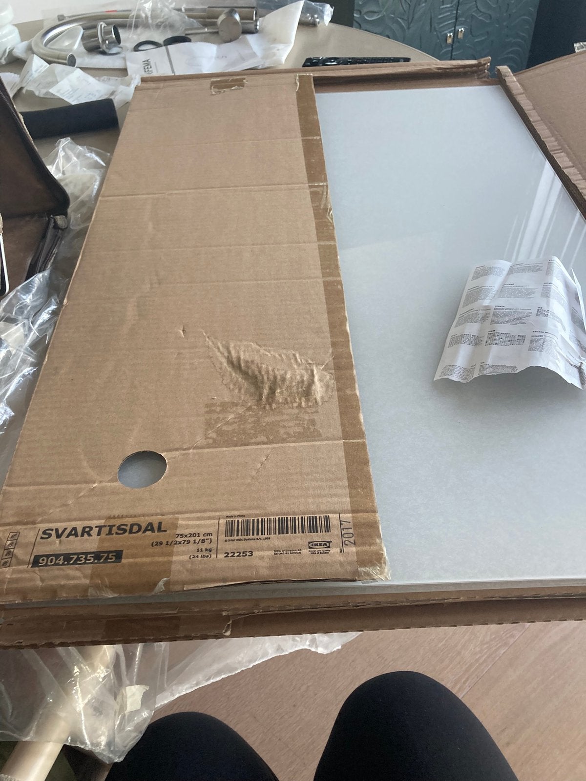 7 Glazen platen NW,voor keuken en/of deur Ikea €50,-, Huis en Inrichting, Ophalen of Verzenden, Nieuw