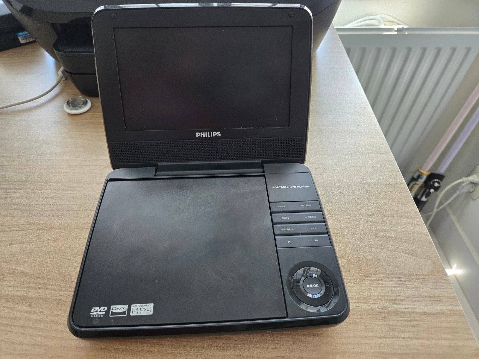 Philips Draagbare DVD Speler met Afstandsbediening, Dvd-speler, Philips, Draagbaar, Ophalen of Verzenden