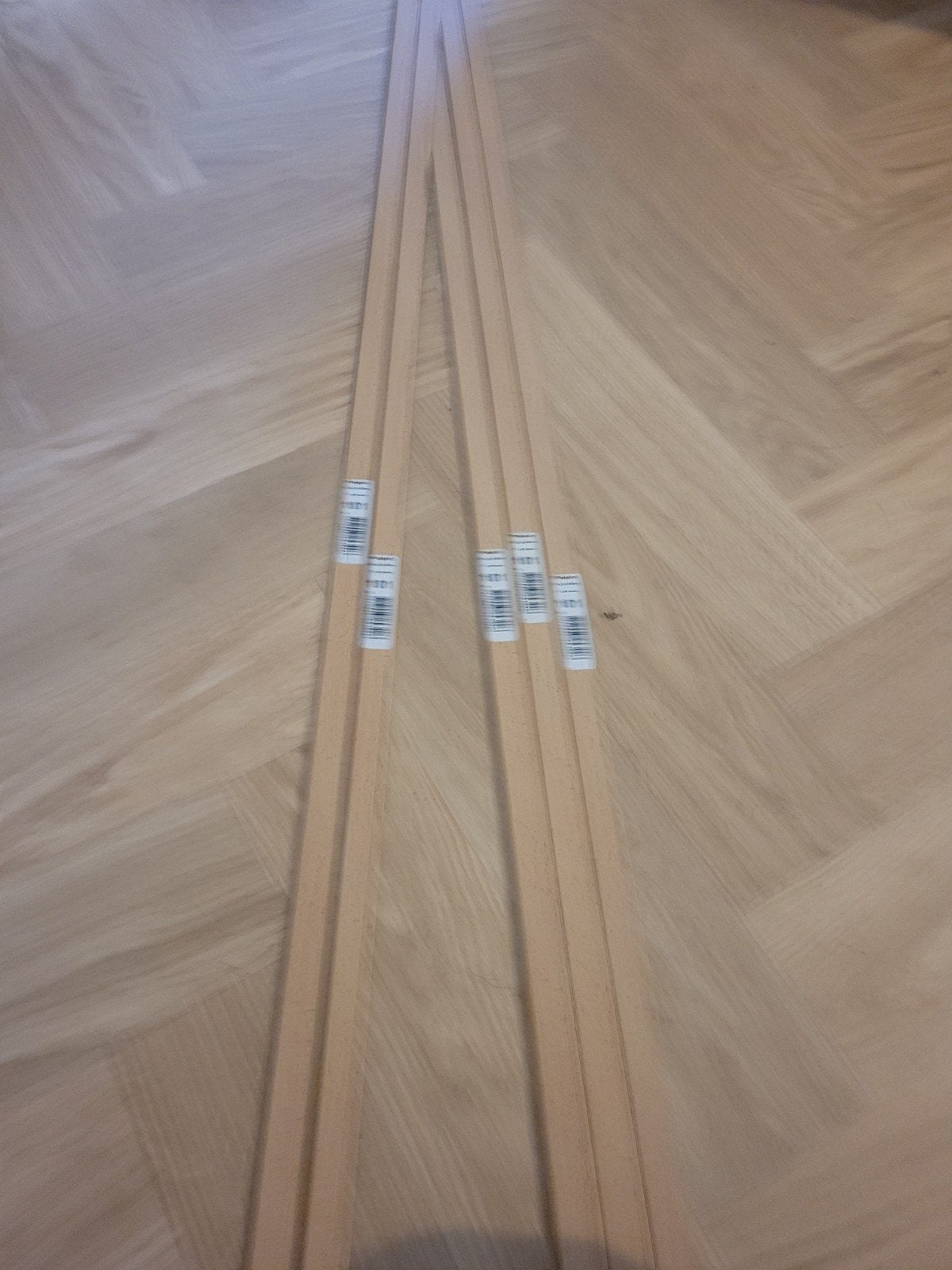 Plakplinten Licht Beuken 5x24x2400mm, Doe-het-zelf en Verbouw, Ophalen, Overige materialen, Nieuw, Minder dan 100 cm