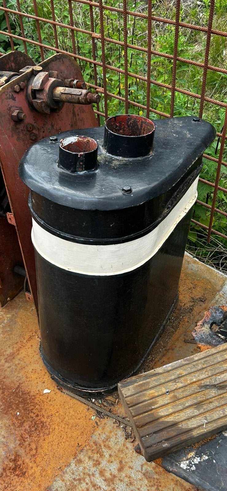 Schoorsteen stoomboot schip titanic look nautisch 1924antiek, Ophalen
