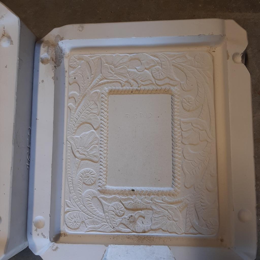 Gietmal gietklei van foto lijst of voor spiegel, Ophalen of Verzenden, Rechthoekig, Hout