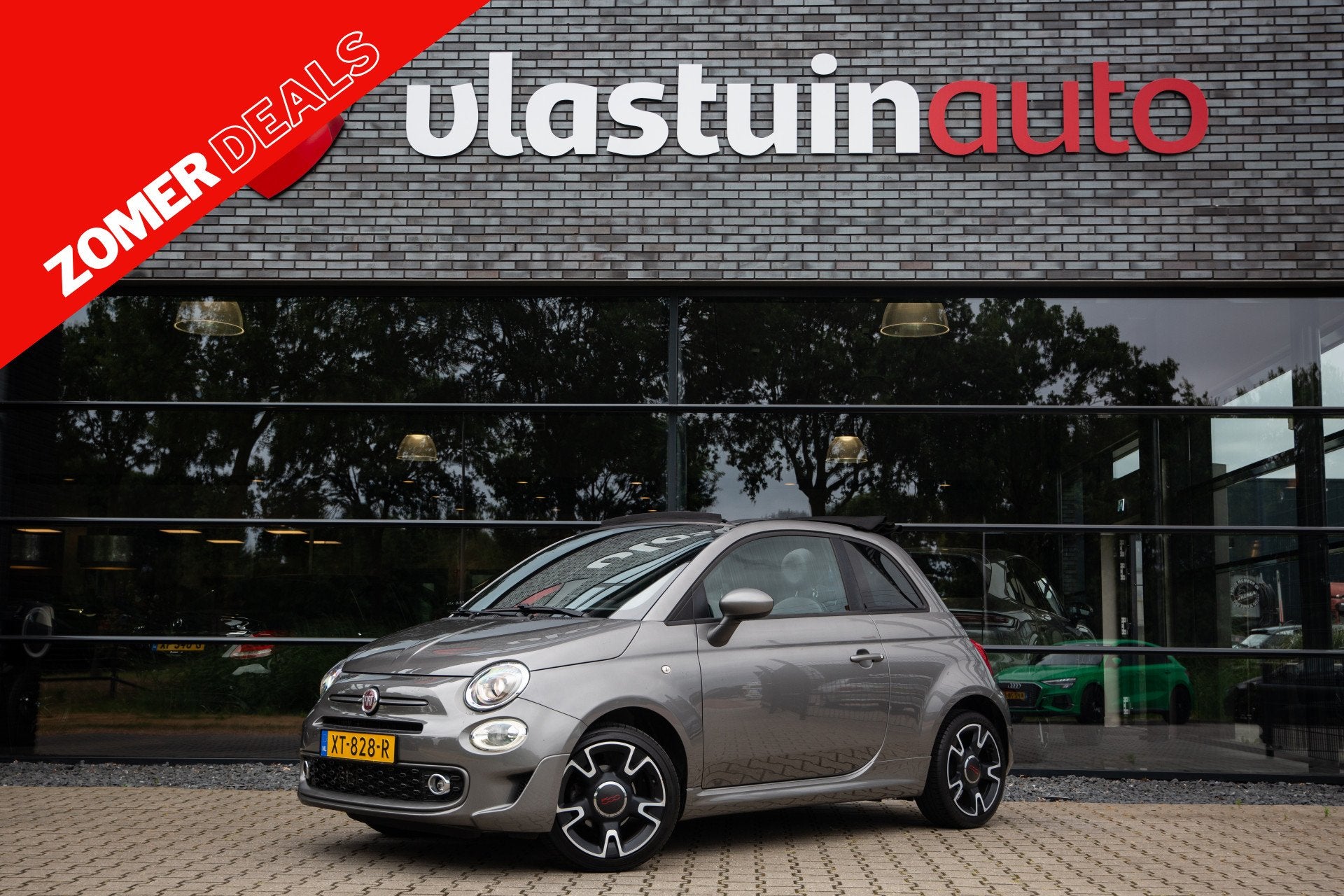 Fiat 500C 0.9 TwinAir Turbo Sport , Climate control, Cruise,, Auto's, Voorwielaandrijving, 86 pk, Cabriolet, Leder en Stof