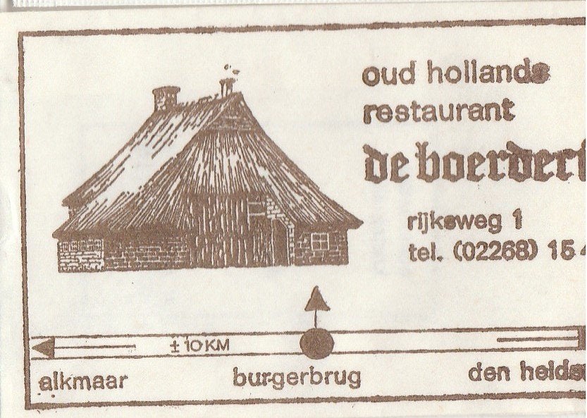 De Boerderij Rijksweg Burgerbrug - Alkmaar Den Helder - riet, Ophalen of Verzenden