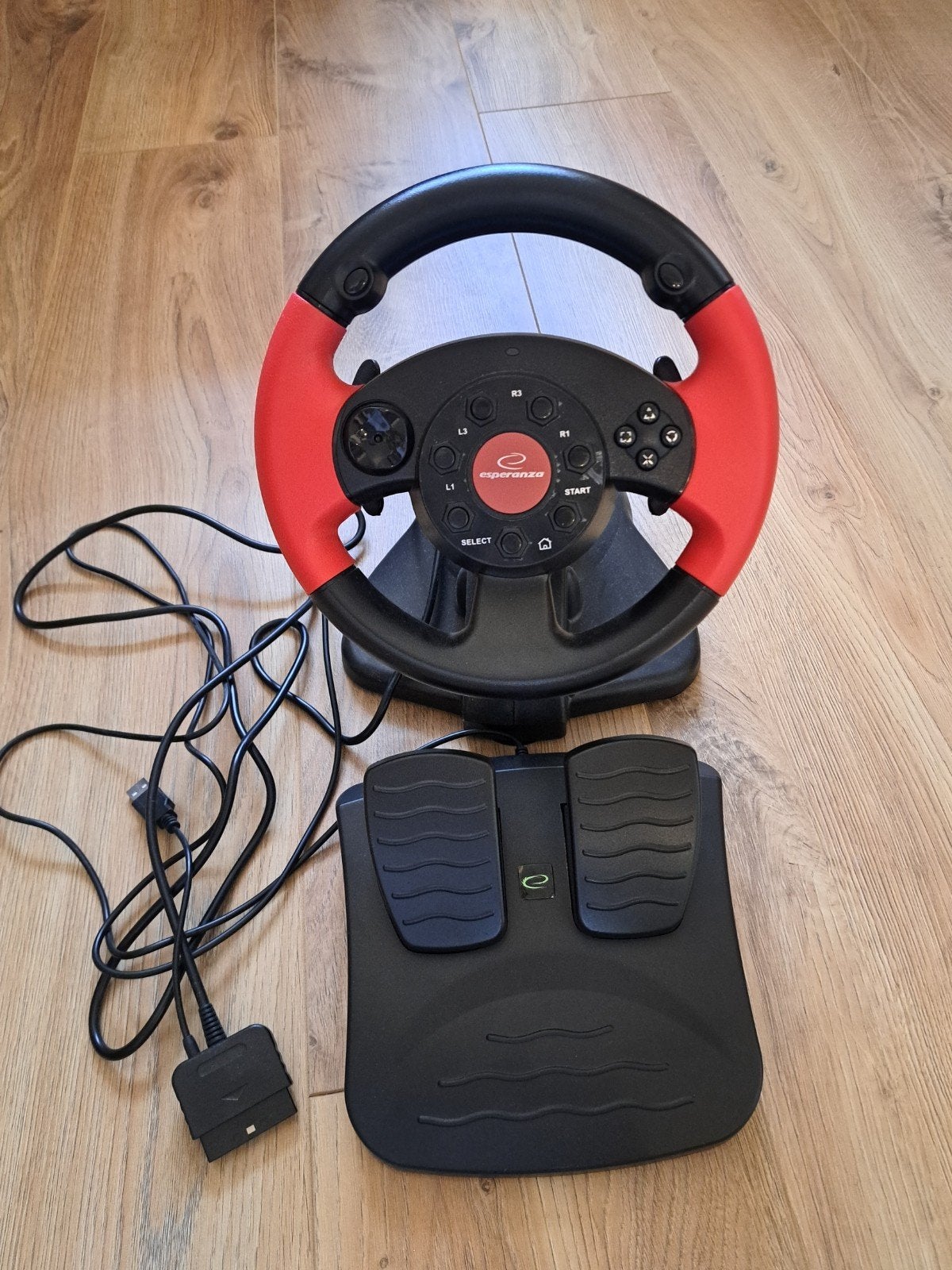 Esperanza High Octane Racestuur met Pedalen (PS2/PS3/PC), Racestuur, Gebruikt, Force feedback, PC