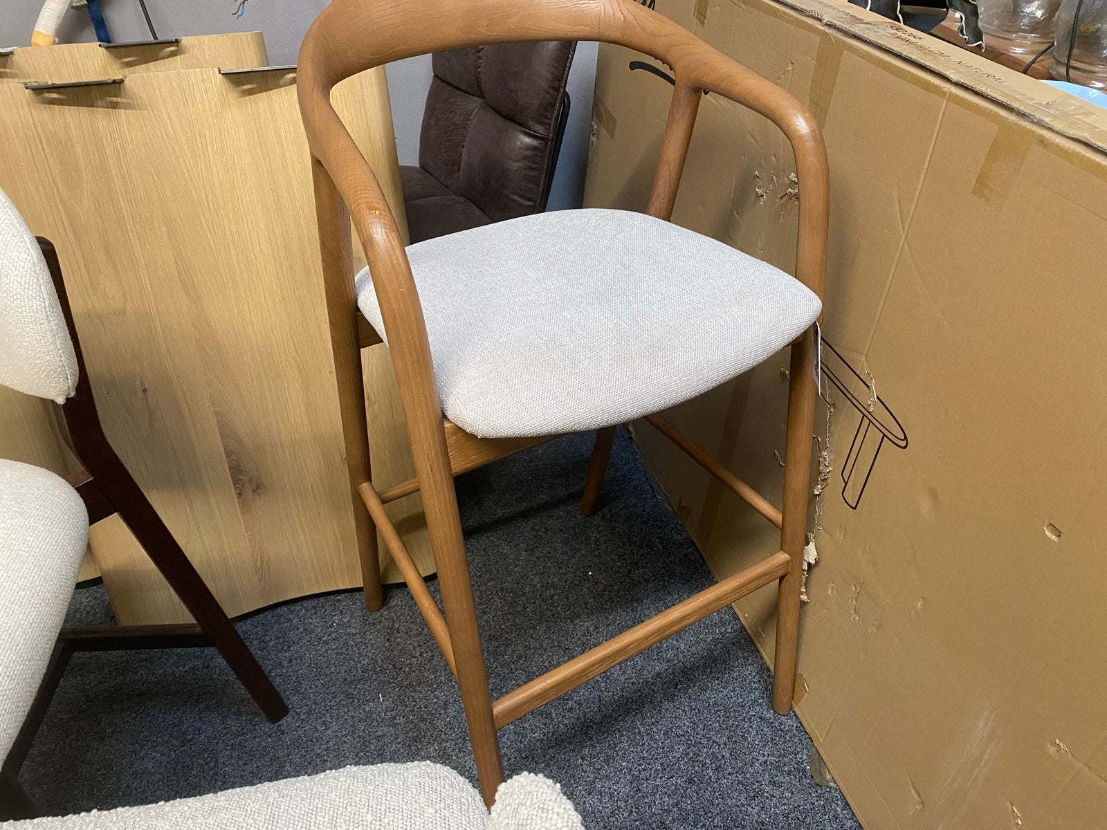 3x Barkrukken Japandi Stijl Zithoogte 75 cm, Ophalen, C, 60 tot 90 cm, Nieuw