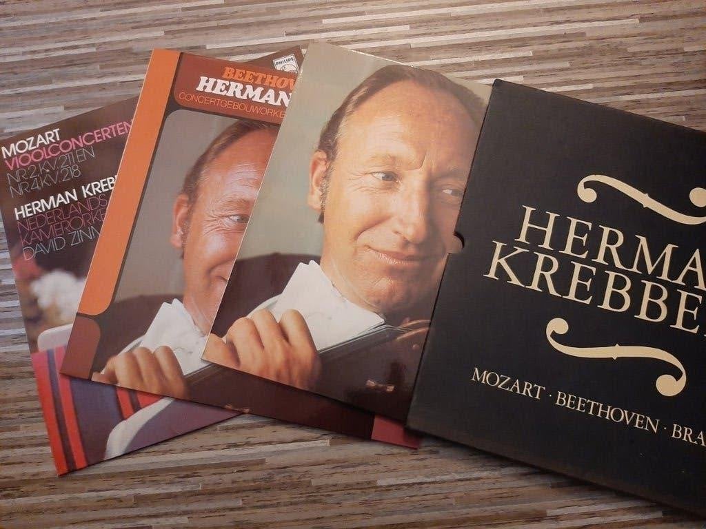 KREBBERS mooie slipcase /3 LPs KCO ea Mozart - Beethoven, Ophalen, Gebruikt, Overige formaten, Overige typen