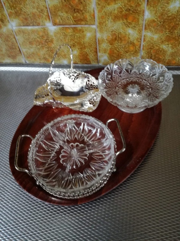 3 antieke bonbon schaaltjes, Ophalen of Verzenden