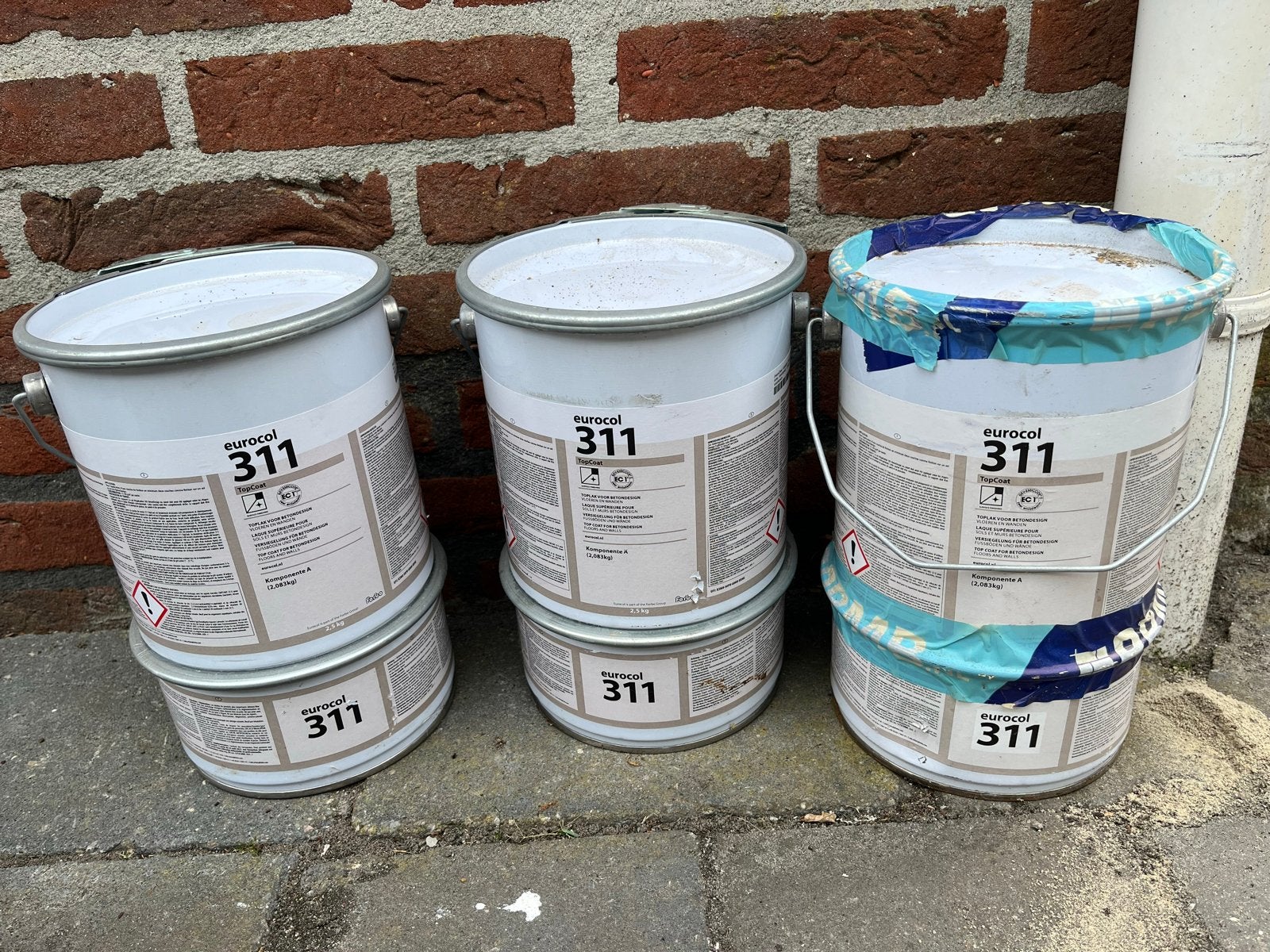 Eurocol 311 coating, 5 tot 10 liter, Ophalen, Gebruikt, Wit