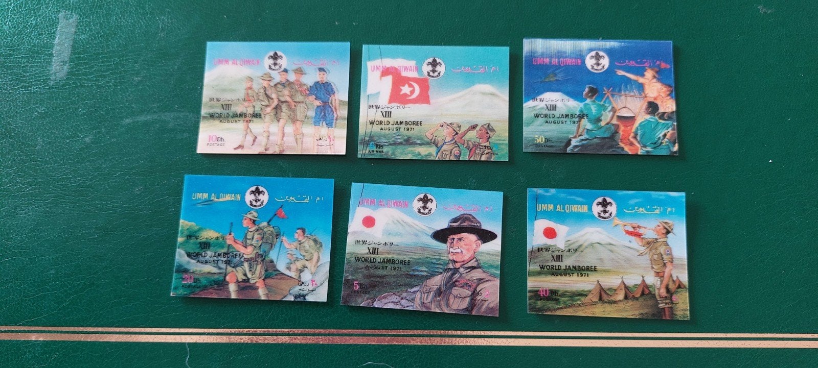 Scouting 3D postzegels Jamboree., Ophalen of Verzenden, Zo goed als nieuw, Embleem, Speld of Insigne