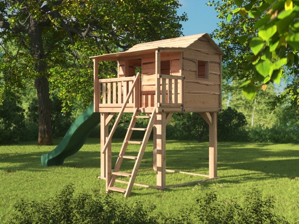 BOOMHUT VILLA speeltoren speelhuis klimtoren speeltoestel, Ophalen, Nieuw, Schommel, Aanbouwonderdeel