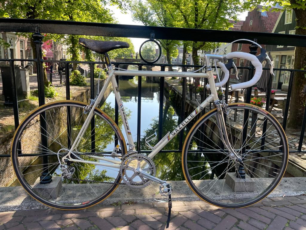 Vintage Gazelle Champion Mondial racefiets (Campagnolo), Ophalen, 28 inch, Gebruikt, 57 tot 61 cm