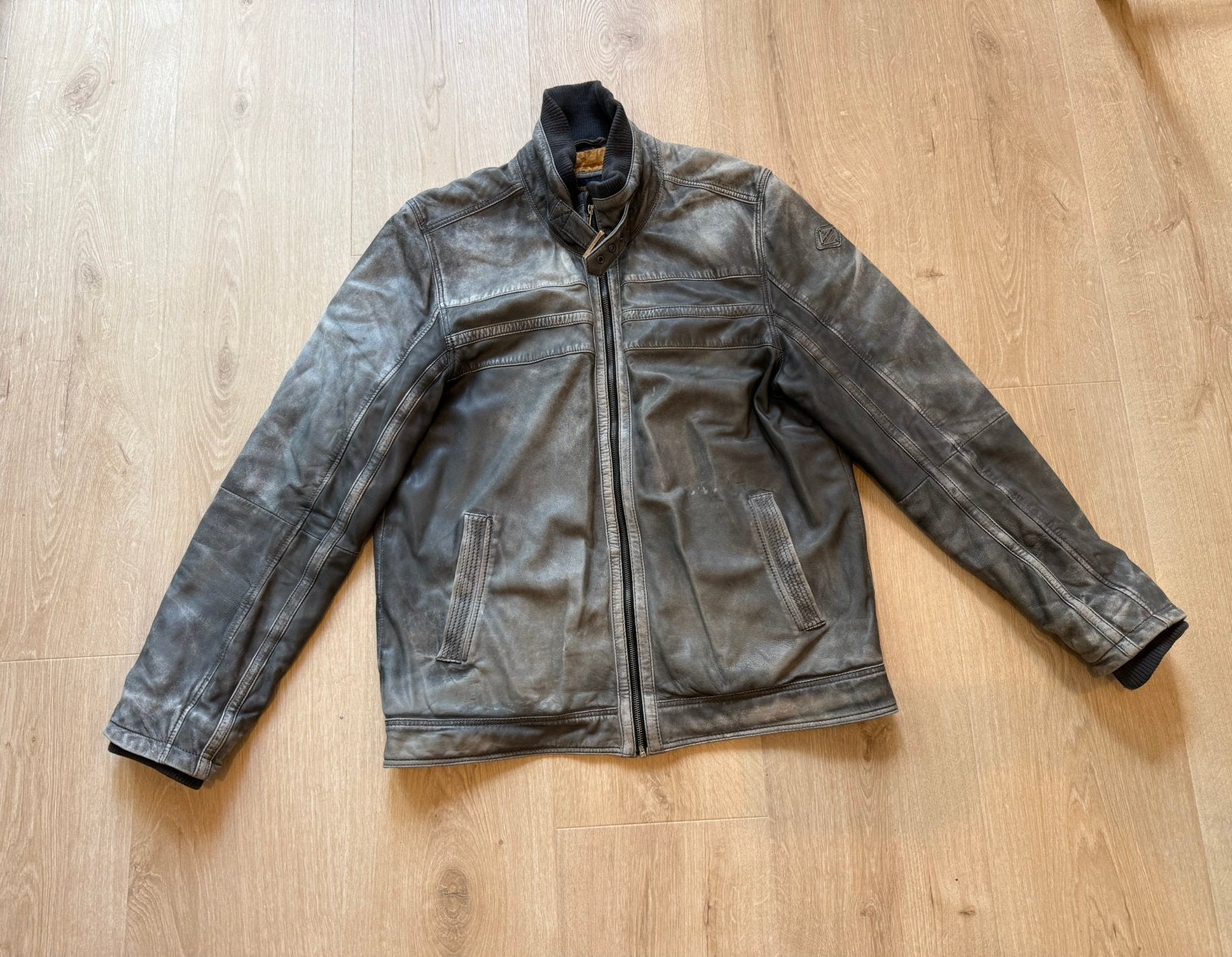 PME Legend leren jas heren, XXL, Kleding | Heren, Ophalen of Verzenden, Gedragen, Grijs