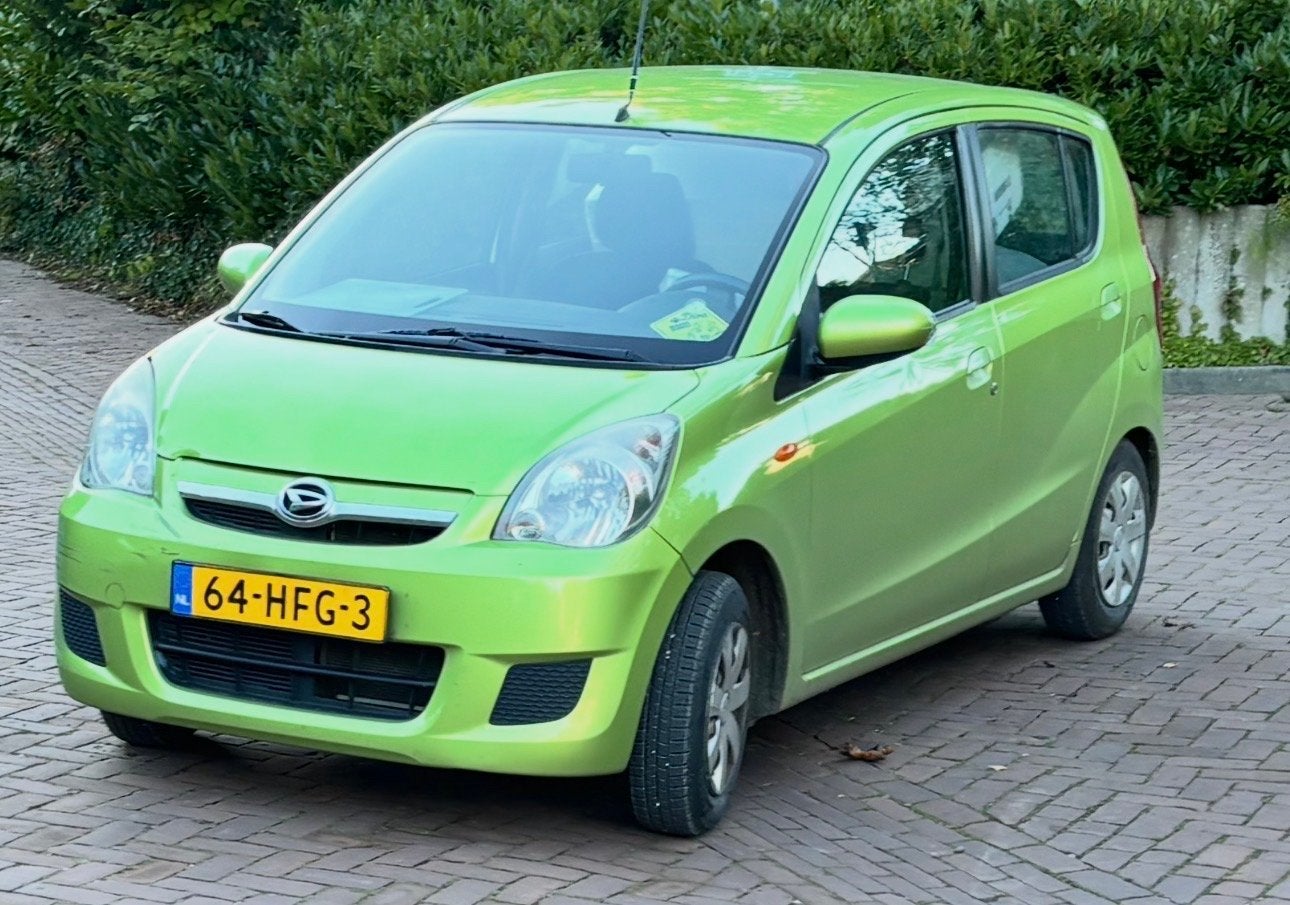 Daihatsu Cuore 1.0 5D 2008 Groen, Auto's, Voorwielaandrijving, Stof, 600 kg, Zwart
