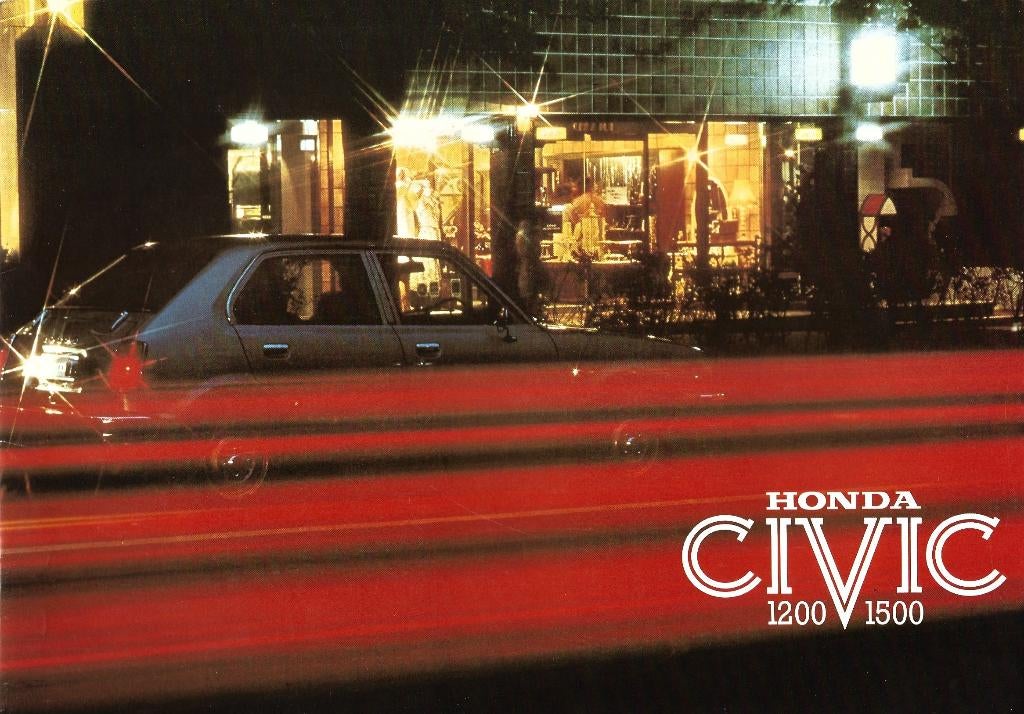 Folder Honda Civic 1976, Ophalen of Verzenden, Gelezen, Honda