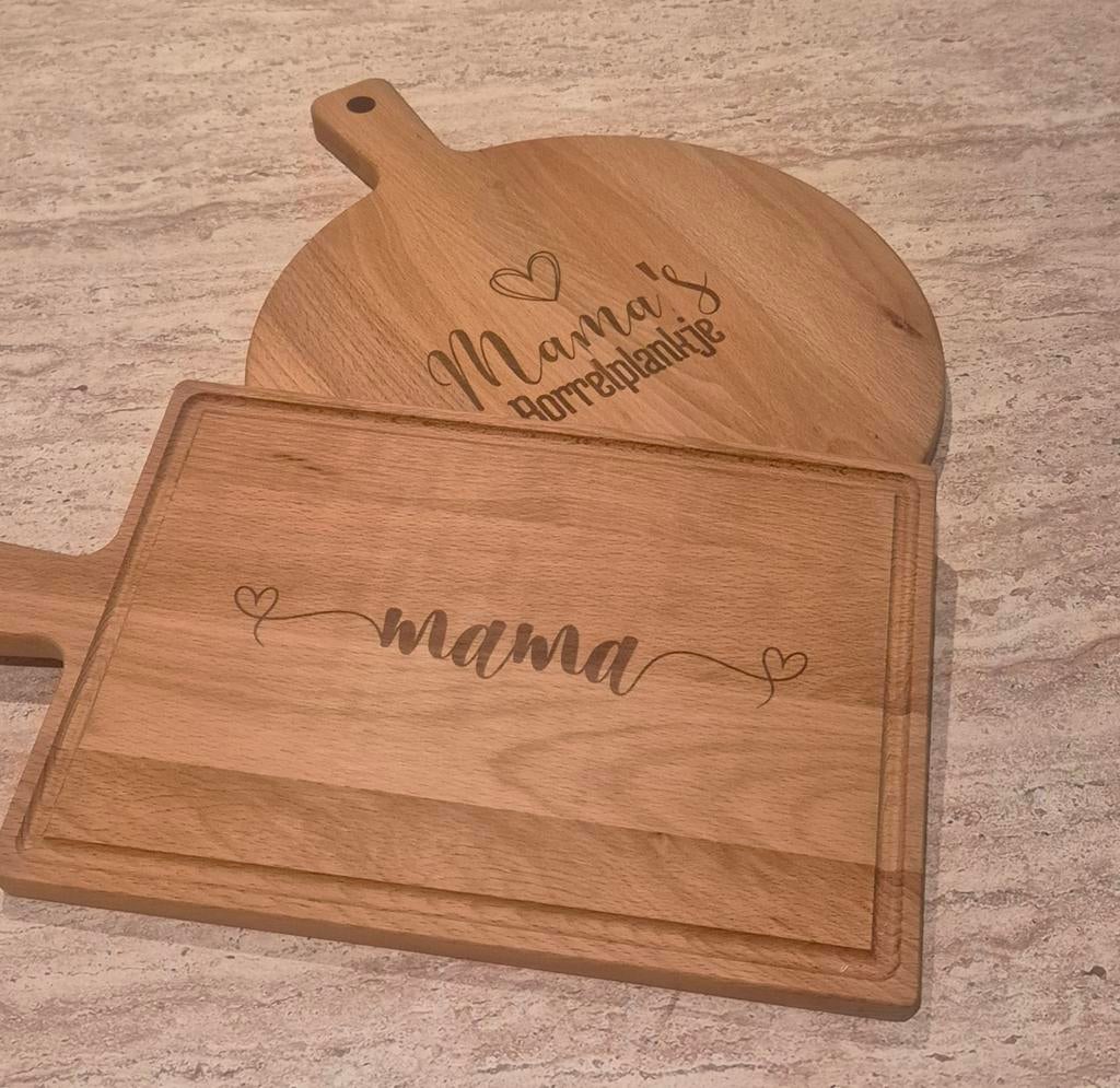 Borrelplank met naam/logo/ontwerp I Uniek cadeau, Ophalen of Verzenden, Nieuw