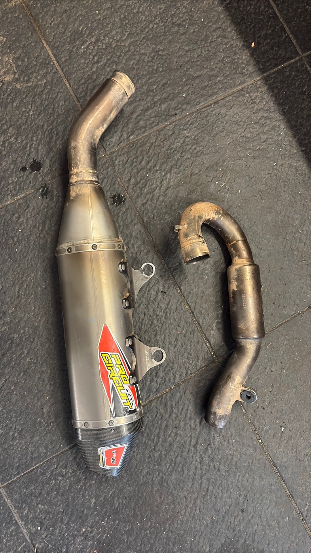 Pro circuit uitlaat ktm gasgas husqvarna t6, Motoren, Ophalen of Verzenden