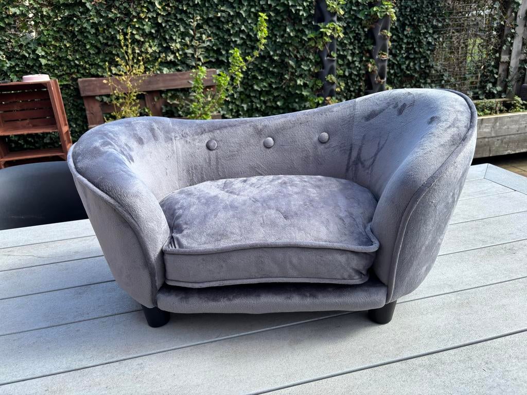 Nieuwe hondenbank hondenmand sofa grijs, Ophalen of Verzenden, Pluche