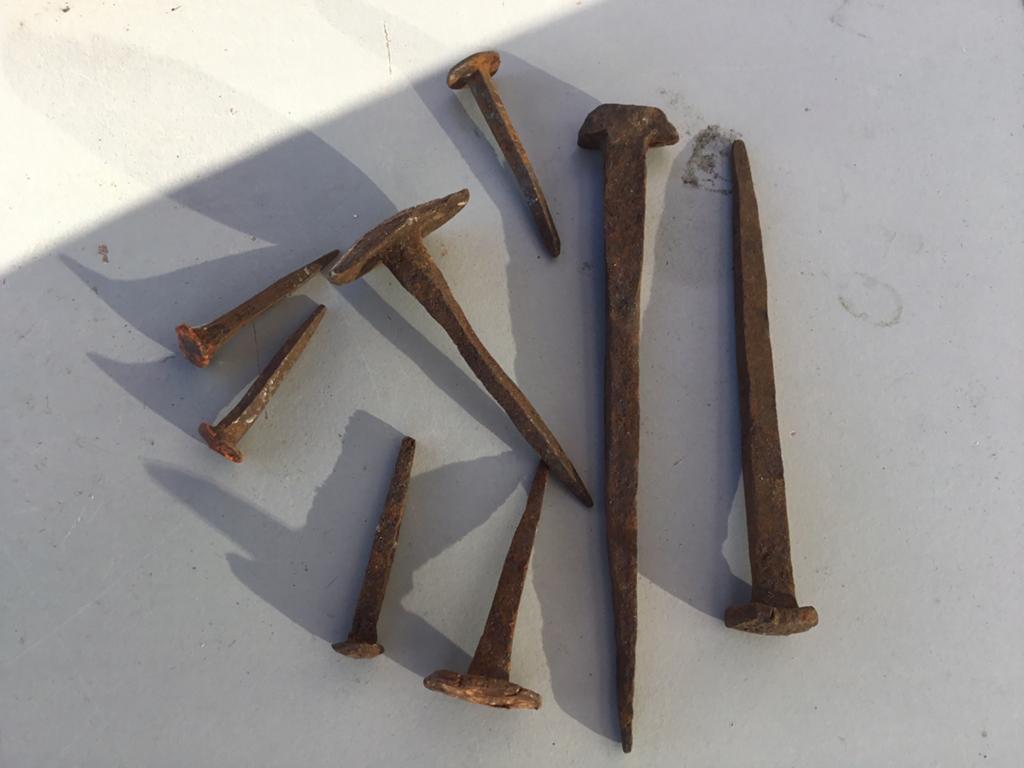 Antieke spijkers., Ophalen of Verzenden, Zo goed als nieuw, 50 tot 100 mm, Spijkers