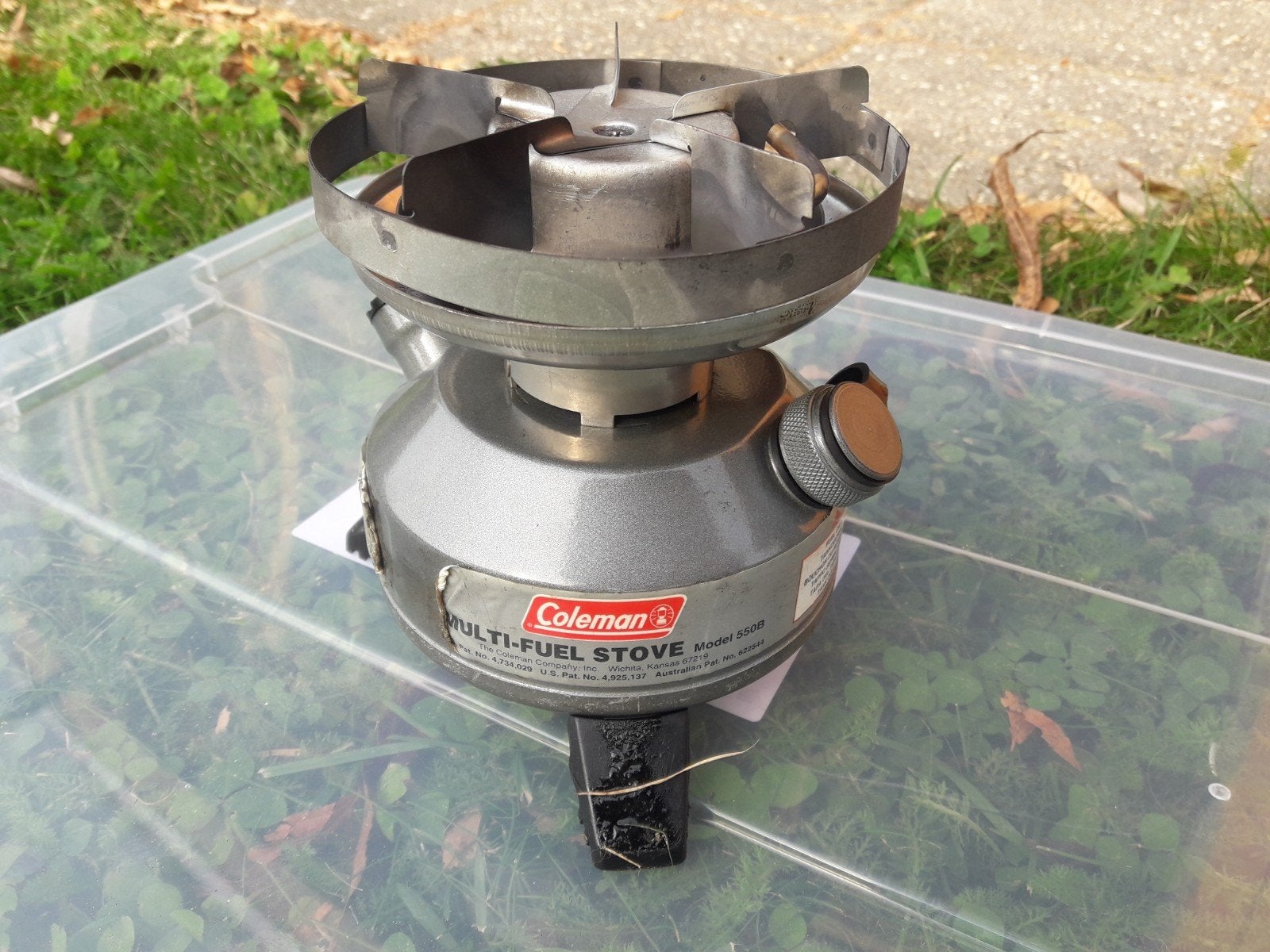 Coleman multi-fuel brander, Ophalen of Verzenden, Gebruikt