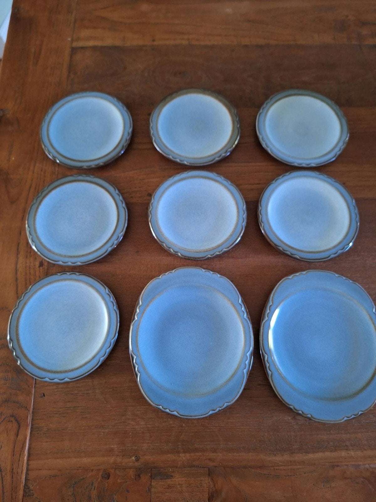 Vintage, gebakschotels van Potterie de Driehoek Huizen, Ophalen, Overige merken, Vintage, Zo goed als nieuw
