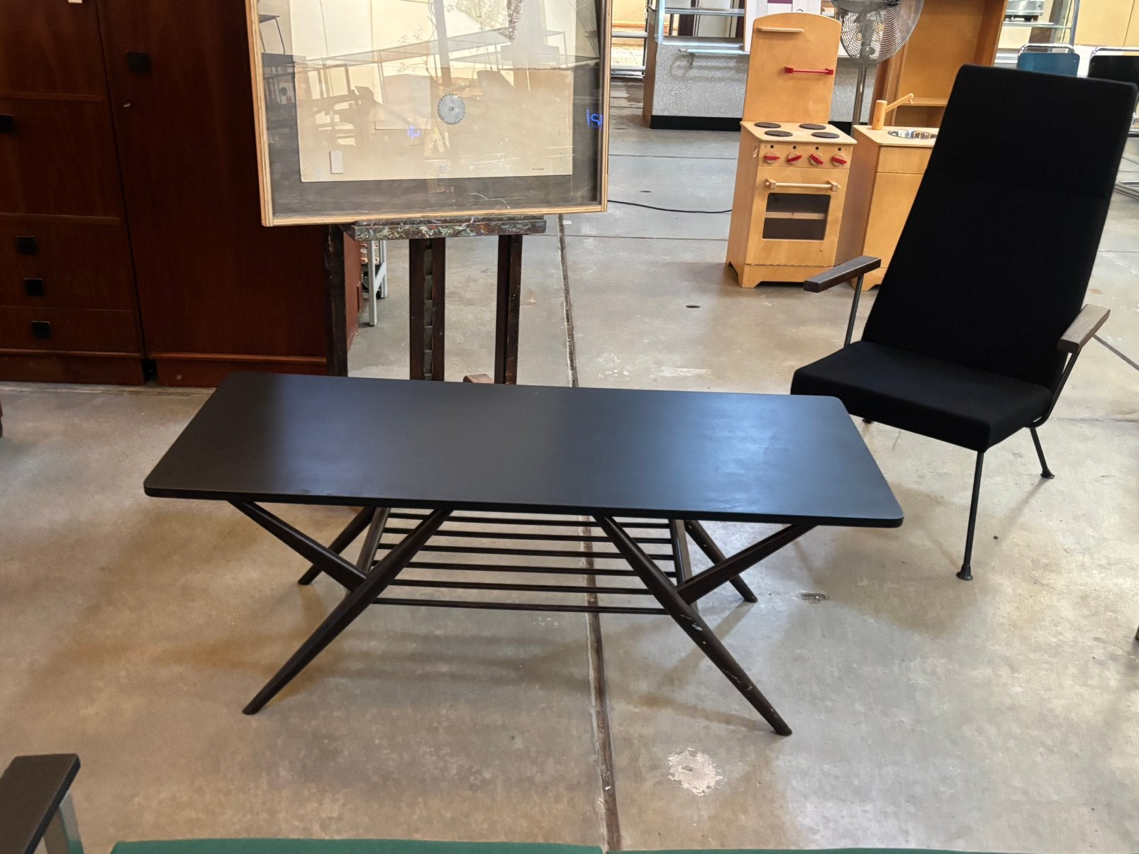 Vintage salontafel, Ophalen, Gebruikt, 100 tot 150 cm, 50 tot 100 cm