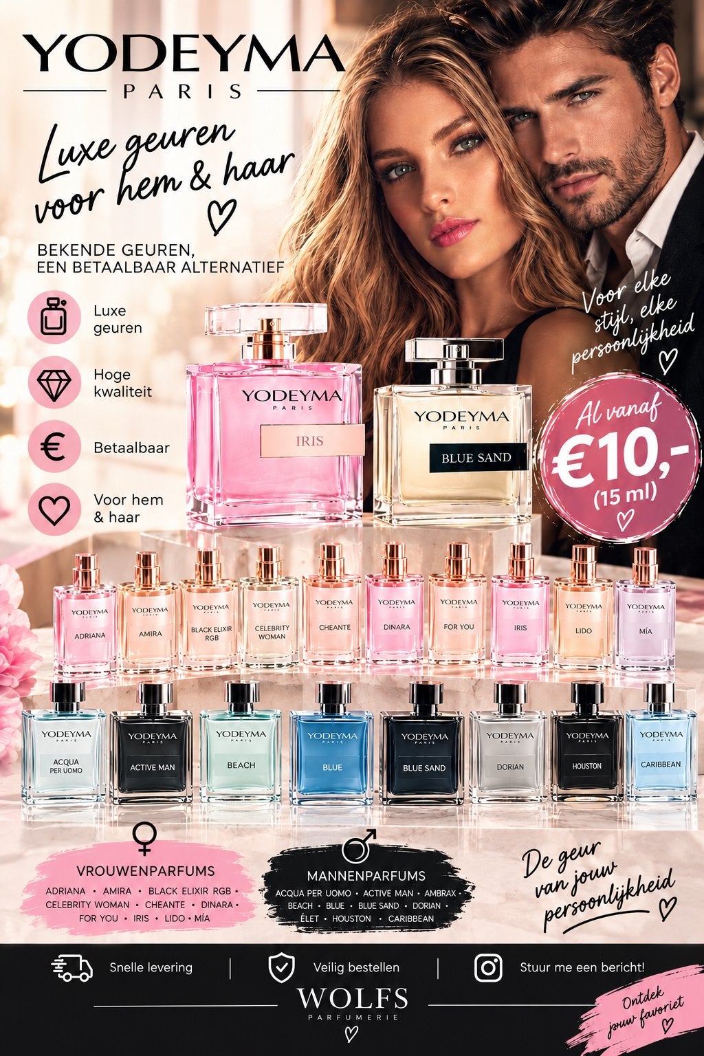 Yodeyma Parfums - Luxe Geuren voor Hem & Haar, Sieraden, Tassen en Uiterlijk, Ophalen, Nieuw