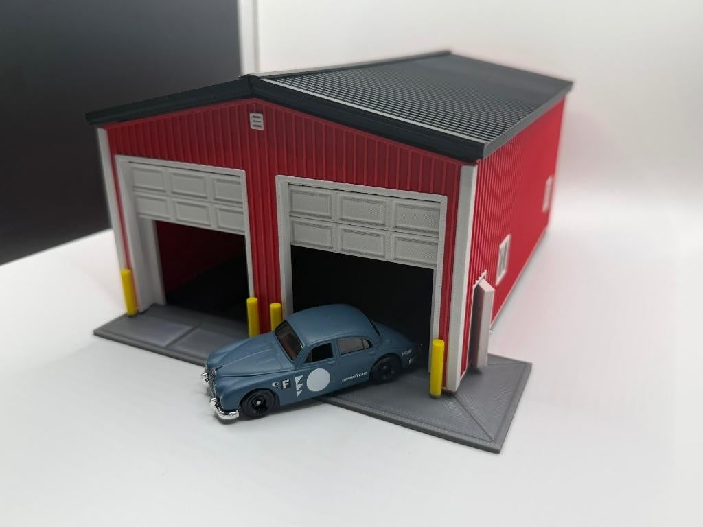 Miniatuur garage  werkplaats  schaal 1:64 diorama, 1:50 of kleiner, Nieuw, TGR-3D, 6911CA
