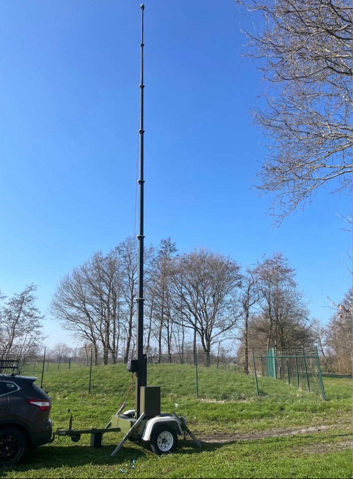 7x3 kokermast, Ophalen, Gebruikt, Mast