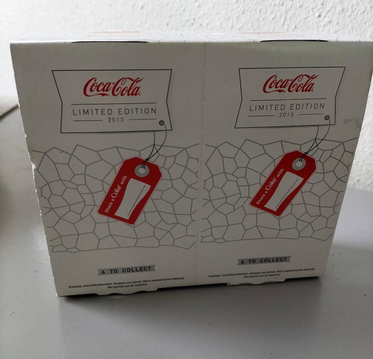 Vintage Coca-Cola glazen 2013 i.s.m. McDonald's, Ophalen of Verzenden, Gebruikt