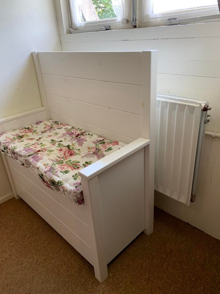 Klep/opberg bank, Huis en Inrichting, Ophalen of Verzenden, Minder dan 150 cm