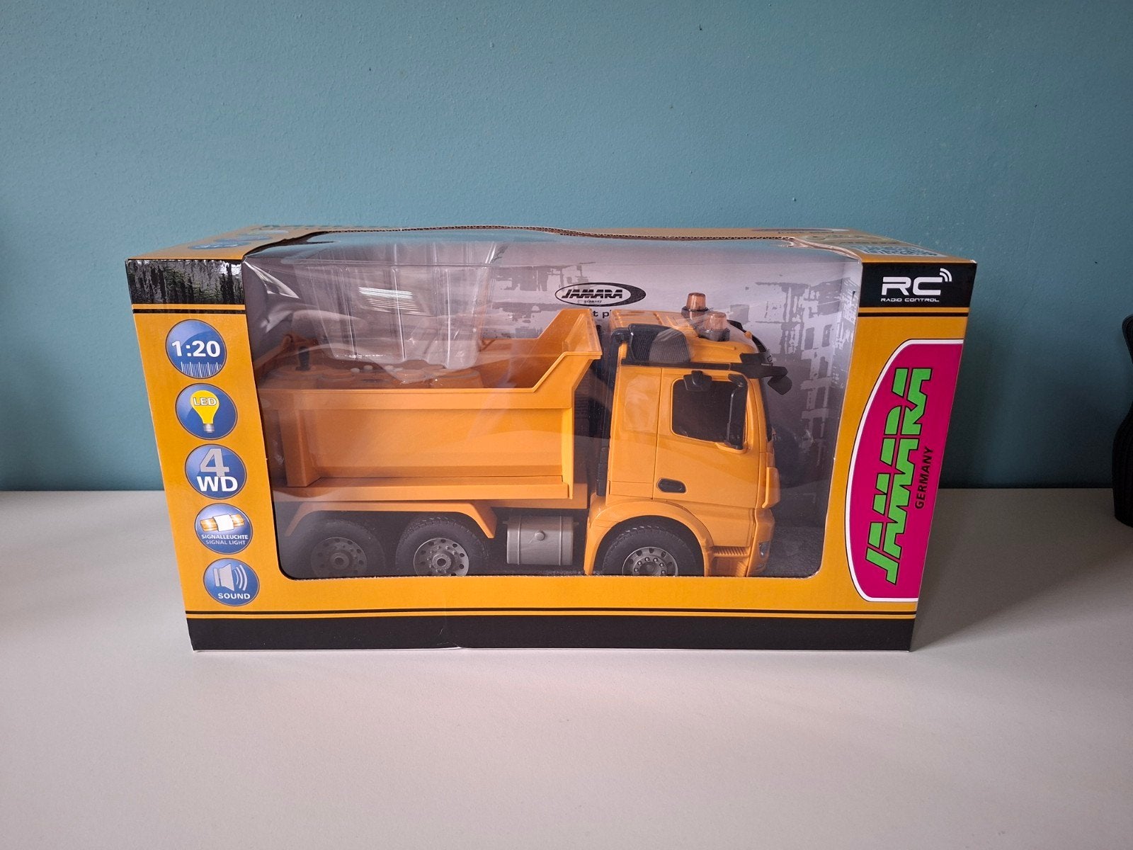 Jamara Mercedes-Benz Arocs Muldenkipper RC Truck, Auto offroad, Zo goed als nieuw, RTR (Ready to Run), Ophalen