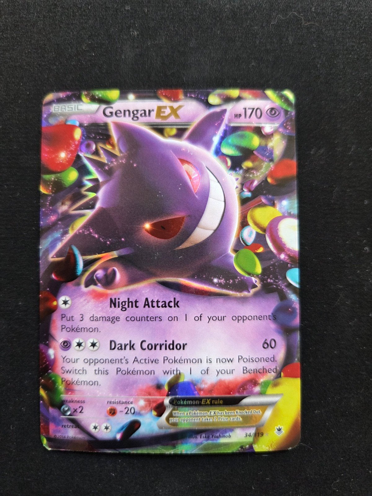 Gengar 34 / 119 - holo - phantom forces, Ophalen of Verzenden