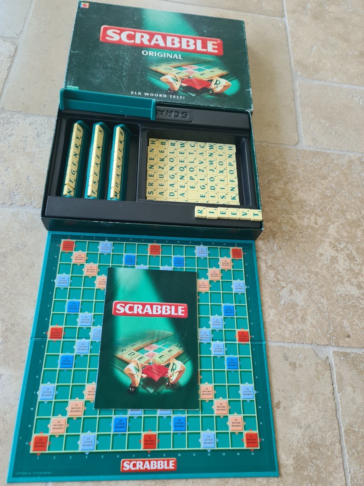 Scrabble  de luxe, Ophalen of Verzenden, Zo goed als nieuw, Reisspel