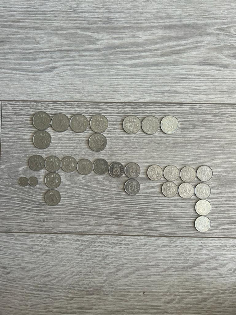 Collectie Guldens en Rijksdaalders (1967-1980), 1 gulden, Koningin Juliana, Setje, Zilver