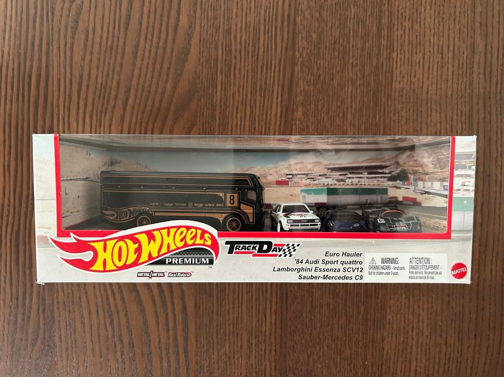 Hot Wheels Premium Track Day Set - Sauber, Lambo, Audi, Euro, Ophalen of Verzenden, Nieuw, Auto