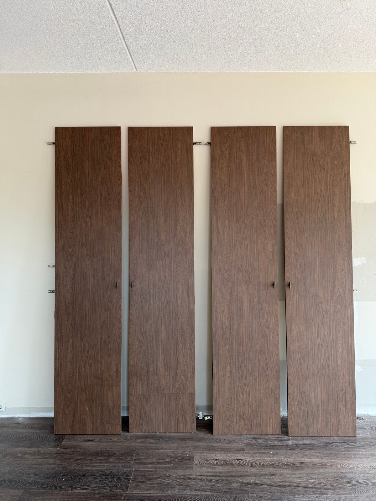 4 IKEA Pax Kastdeuren Houtlook incl. Scharnieren & Grepen, Ophalen, Gebruikt, 200 cm of meer, 50 tot 100 cm