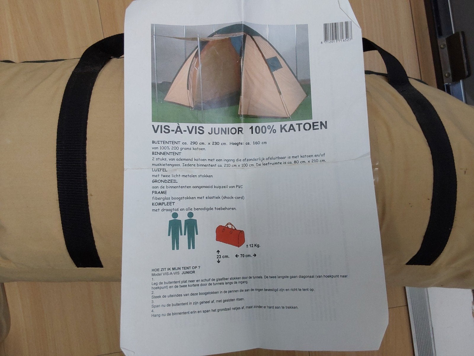 Tentje, Caravans en Kamperen, Tenten, Ophalen of Verzenden, Gebruikt