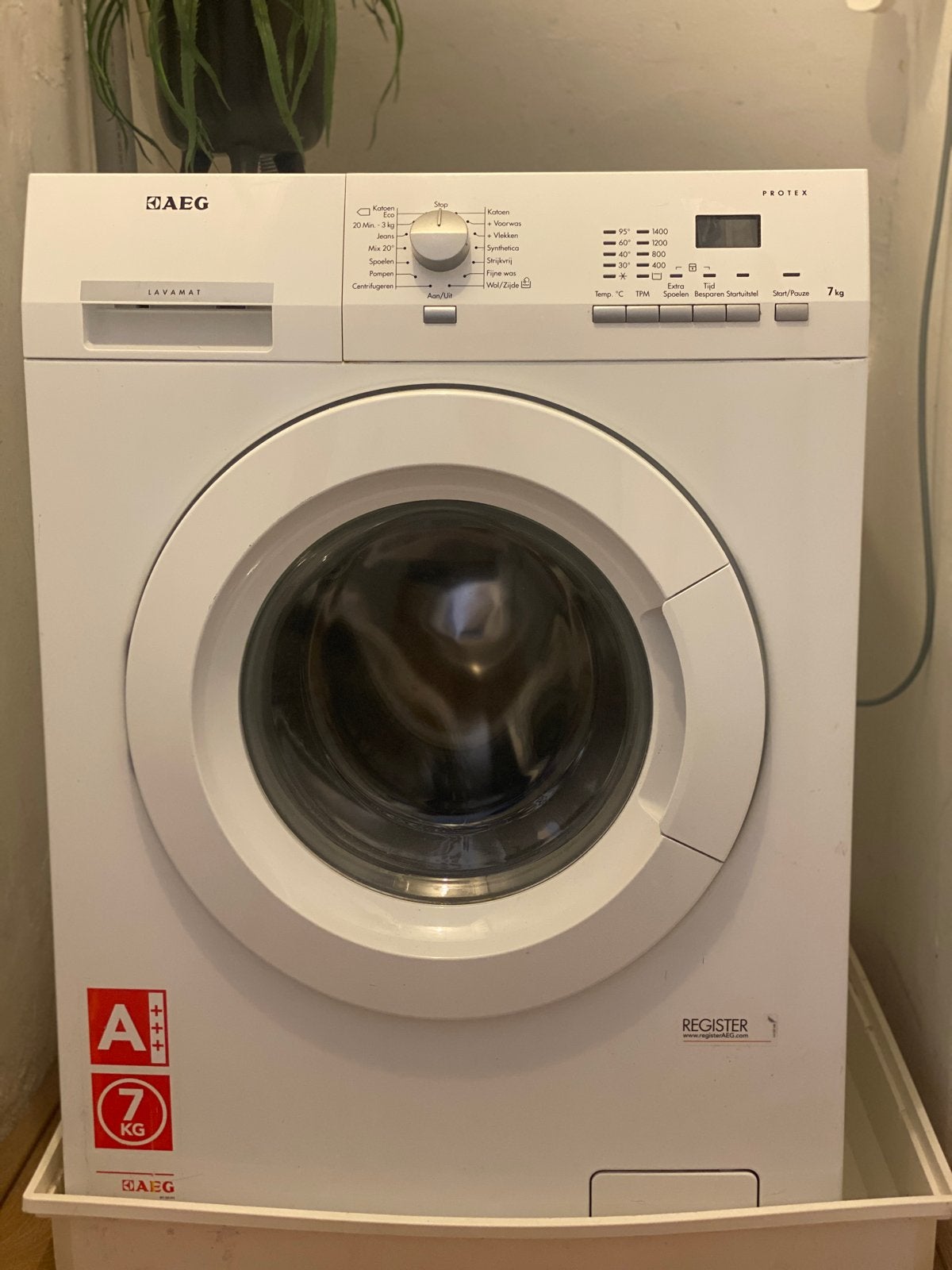 AEG Lavamat Protex Wasmachine 7kg A+++, Den haag, Witgoed en Apparatuur, Ophalen, Gebruikt, 85 tot 90 cm, 1200 tot 1600 toeren