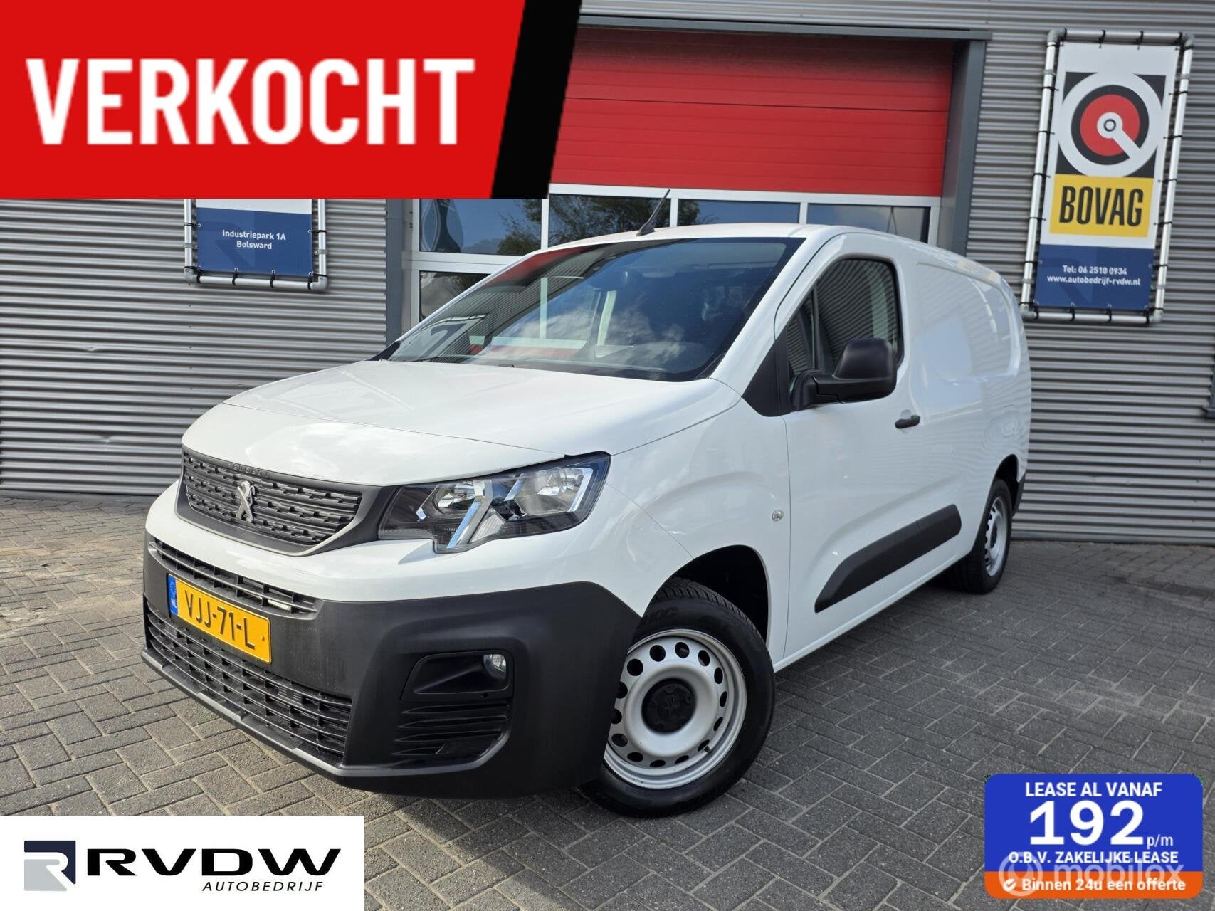 Peugeot Partner bestel 1.5 BlueHDI 46.000 km, Euro 6, 4 cilinders, Start-stop-systeem, Bedrijf