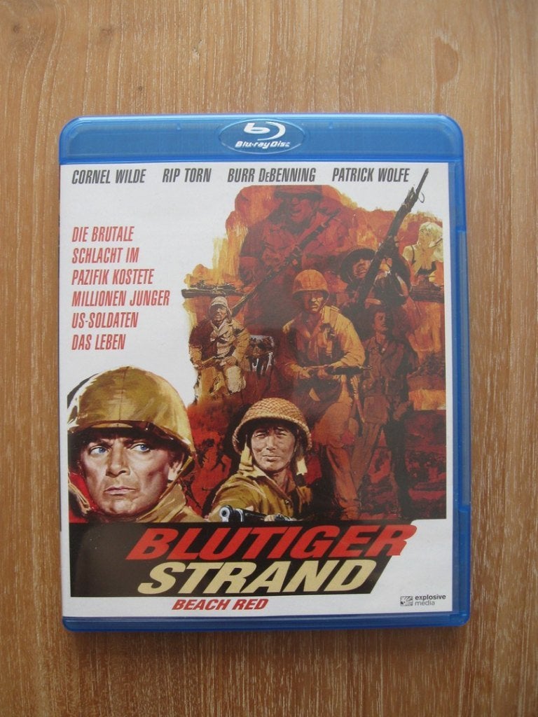 Blu-ray Beach Red (Duitse uitgave) Cornel Wilde Rip Torn, Engels, Film, Engels, Ophalen of Verzenden