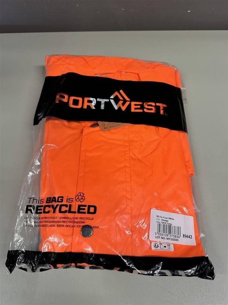 fluorescerende jas - Portwest Hi vis regenjas H442 Oranje Ma, Ophalen of Verzenden, Nieuw, Oranje