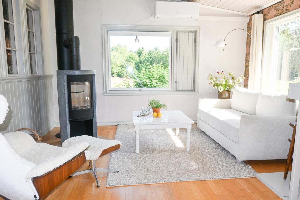 Te huur sfeervol vakantiehuis in Zuid Zweden vlakbij meer, Tuin