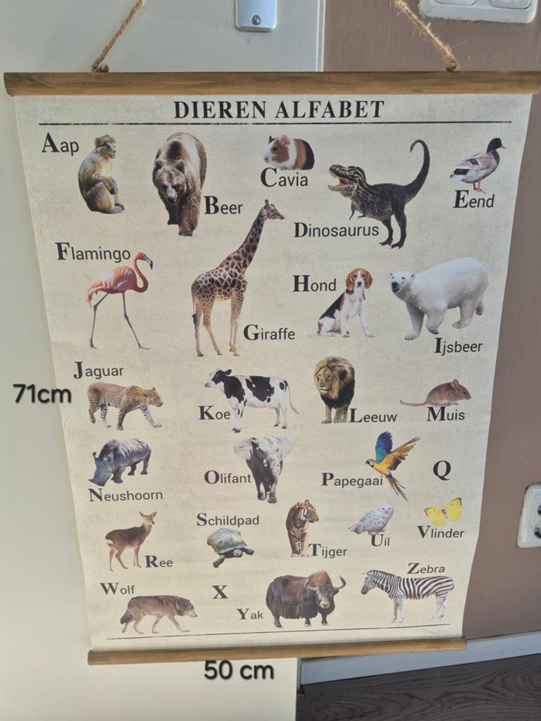 Dieren plaat/poster, Ophalen of Verzenden