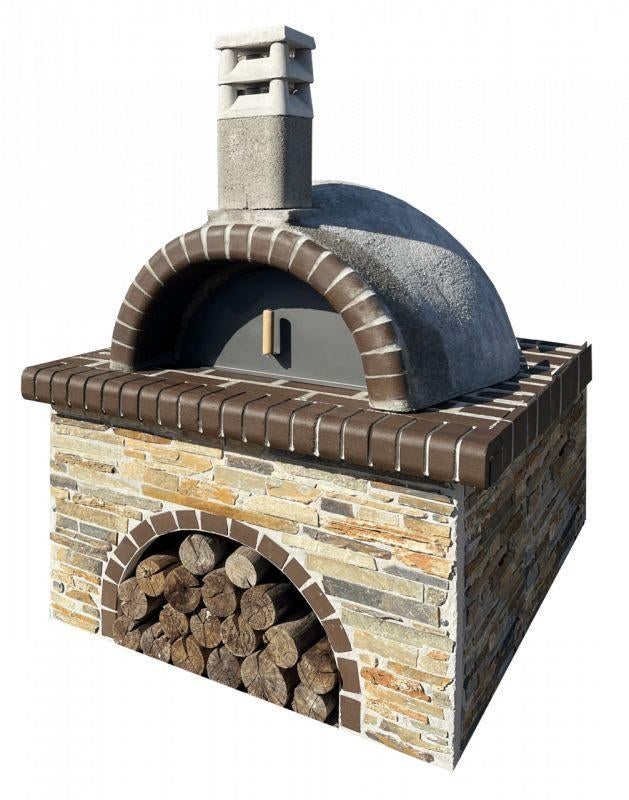 Pizzaoven Sxistolithos Stone Sykis Brown Firebrick Small, Info@pizzaovens.shop, Sxistolithos, Nieuw, Ophalen of Verzenden