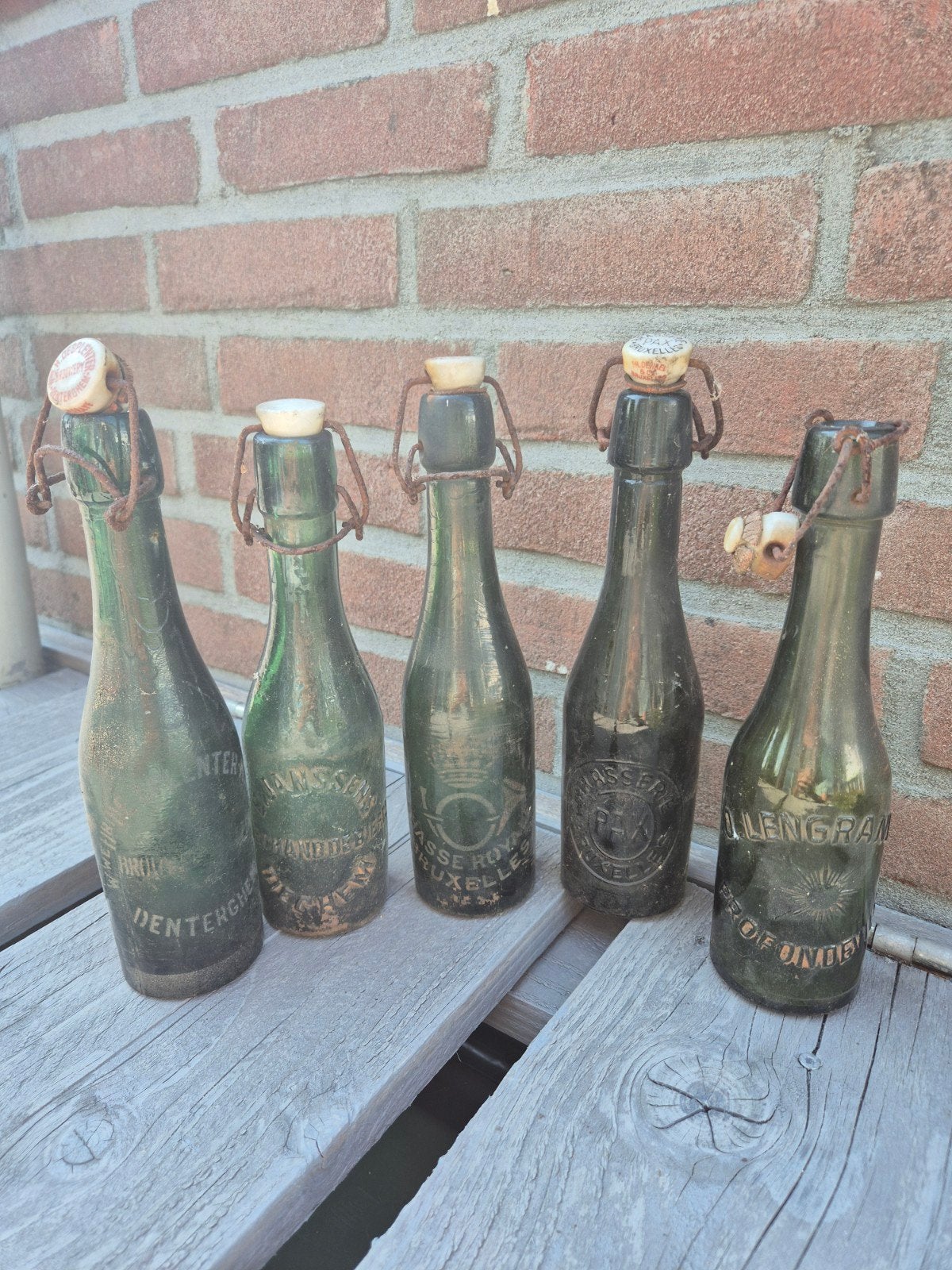 oude Belgische bierflesjes, Verzamelen, Biermerken, Ophalen, Gebruikt, Overige merken