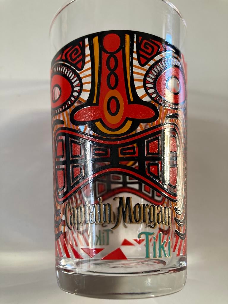 1x Glas Tiki Captain Morgan Rum Cocktail glas, Verzenden