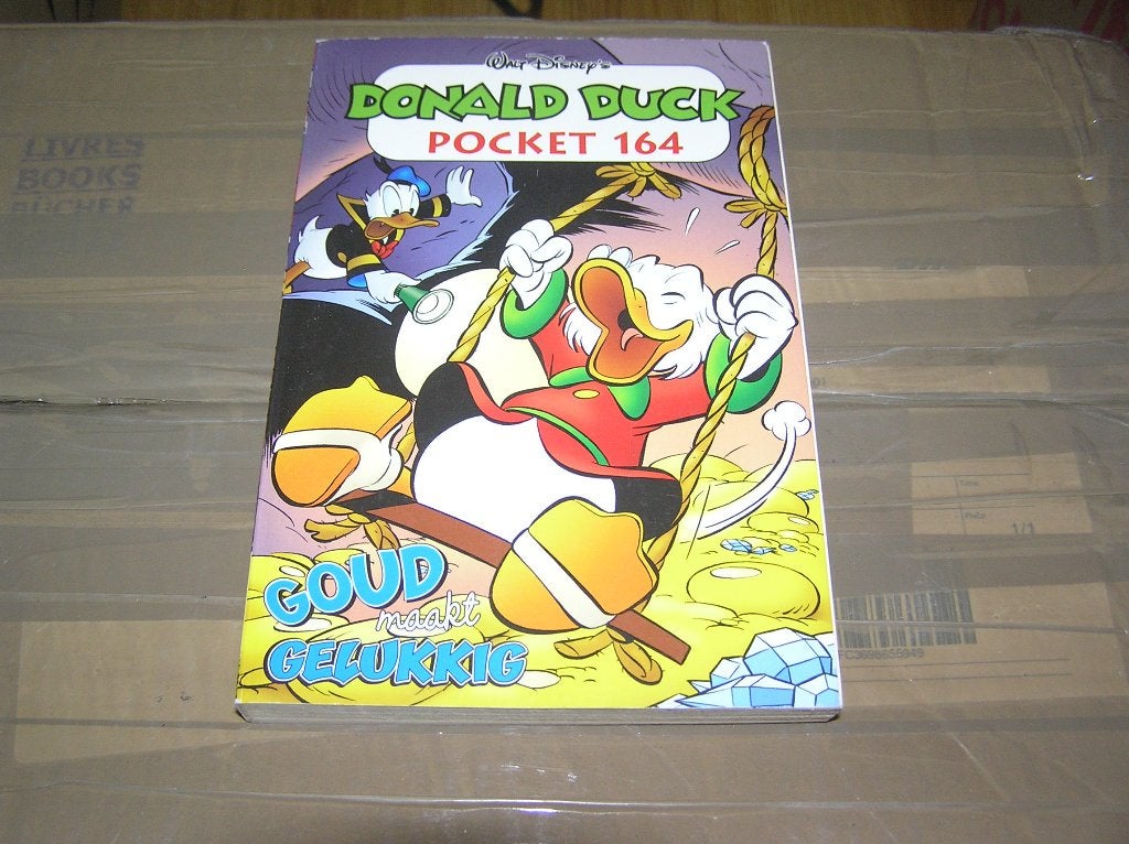 Donald Duck pocket164-Goud maakt gelukkig, Eén stripboek, Nieuw, Ophalen of Verzenden, Disney Donald Duck