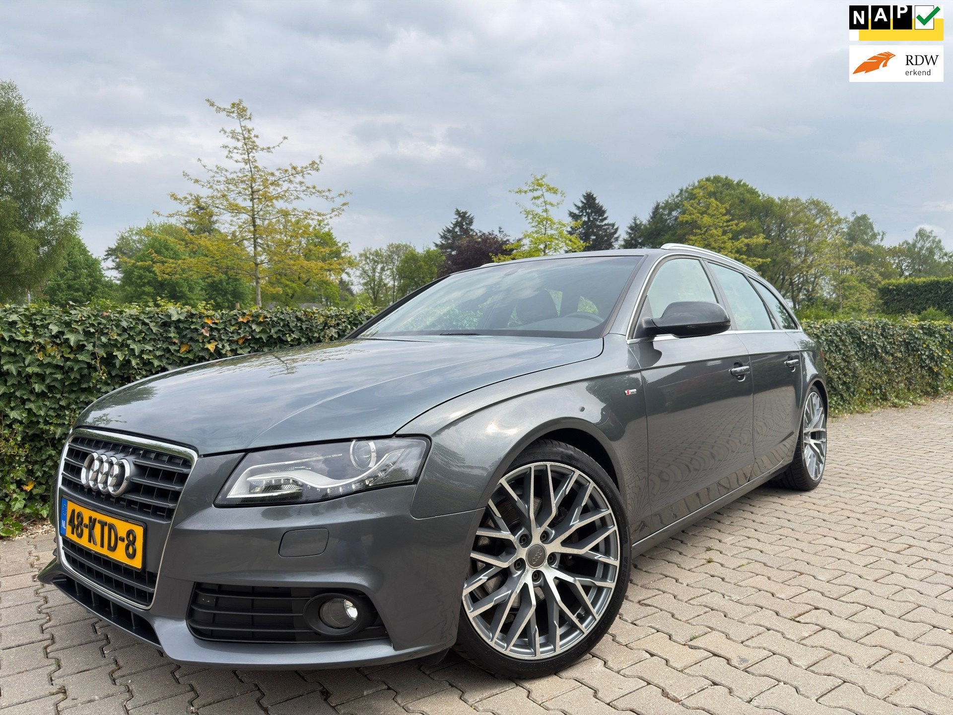 Audi A4 Avant 1.8 TFSI S Edition Automaat , 3x S-Line , Clim, Euro 5, 1490 kg, Gebruikt, Zwart