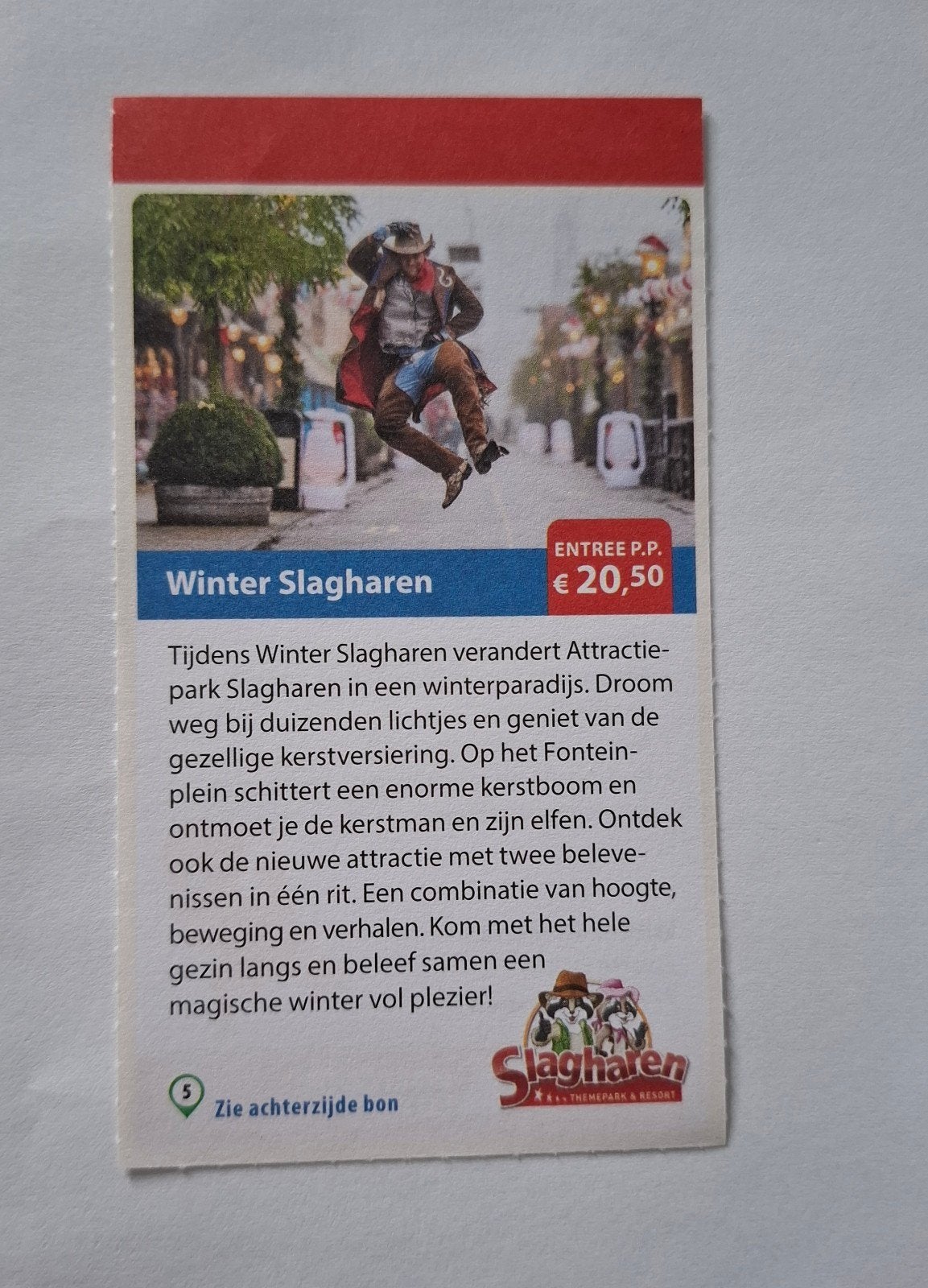 Kortingsbon Winter Slagharen, Drie personen of meer, Kortingsbon, Pretpark