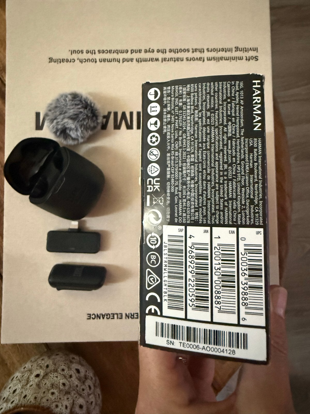 JBL Quantumstream Wireless Lightning Microfoon Zwart, Ophalen, JBL, Overige typen, Zo goed als nieuw